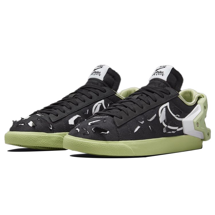 Acronym X Nike Blazer Low Black Olive Aura Unisex Sneakers White DO9373-001