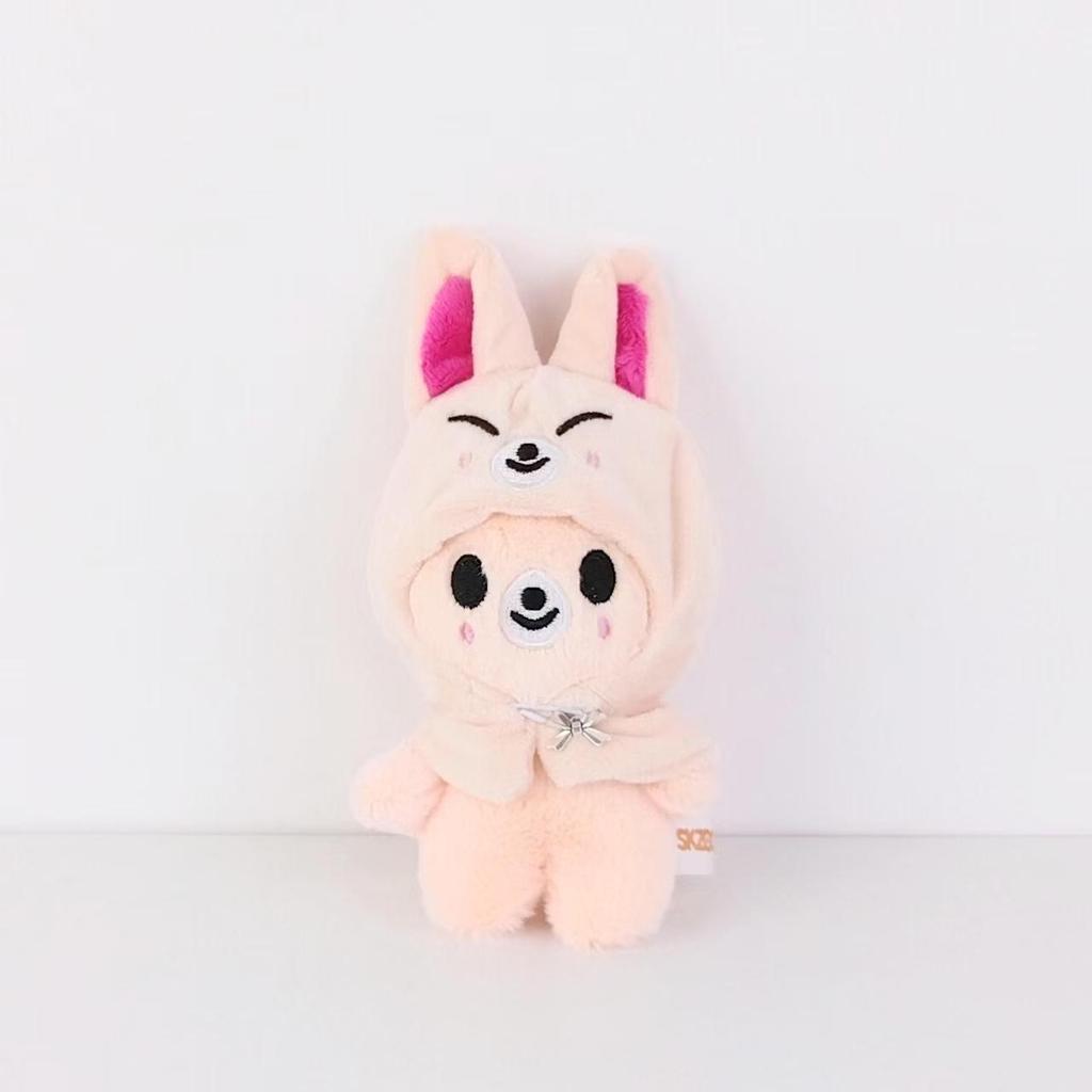 SKZOO Bang Chan 10cm Plush Doll with Cloak Keychain - SKZ Seoul Style