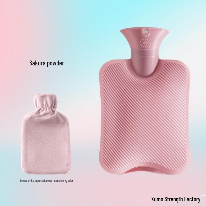 Explosion-Proof Faux Rabbit Fur Hot Water Bottle & Hand Warmer for Girls – Heat Compress for Stomach & Feet