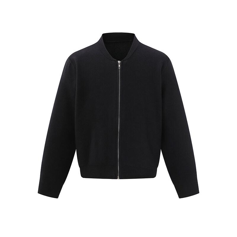 QIYOU 2025 Autumn/Winter Unisex Retro Knit Cardigan Sweater