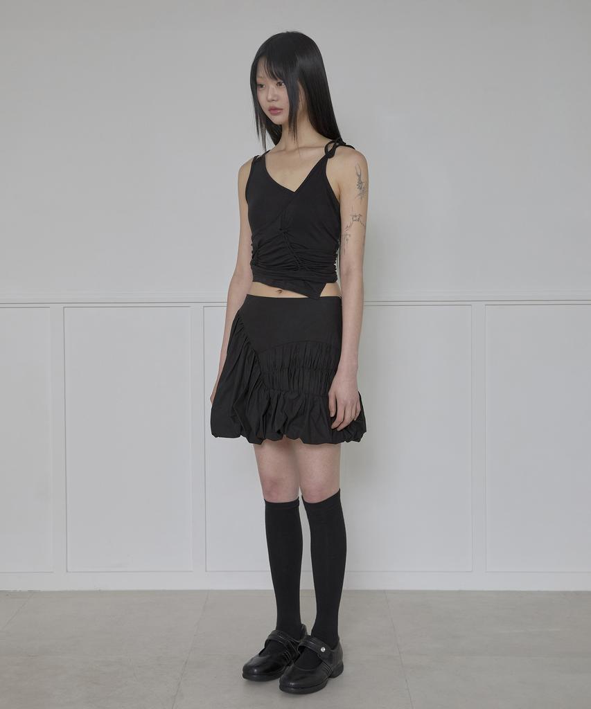 Peulleeoeob Lua Balloon Skirt (Fl-251_Black)
