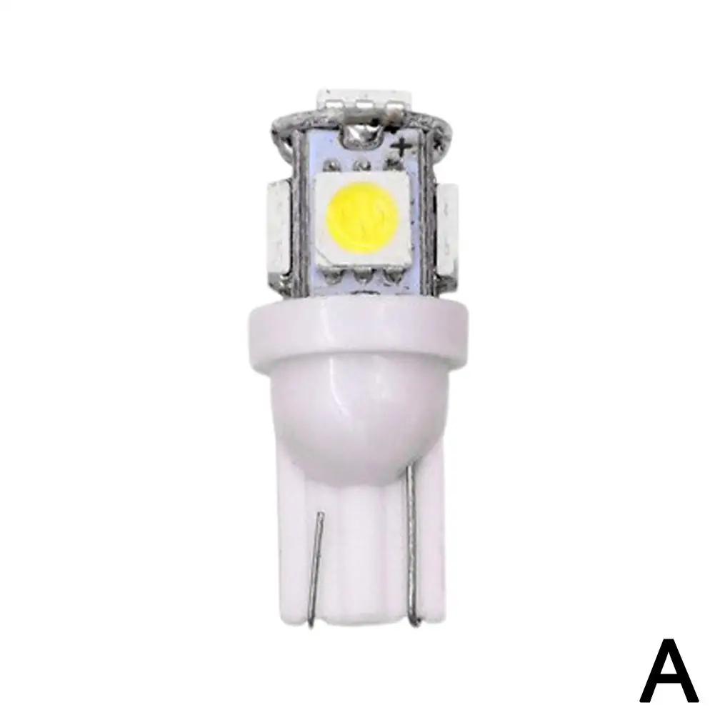 1PCS T10 5W5 W5W LED Bulb 5050 5SMD 12V Car Reading Interior Side Motorcycle light Plate Light Wedge Dome License Trunk Lam P2G6