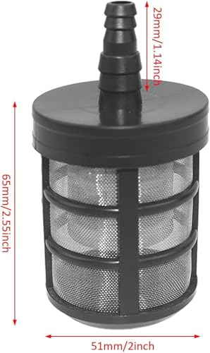 YUET 15M Pine Suction Hose with Quick Coupling and Filter for Kärcher K2, K3, K4, K5, K6, K7 Series and Bosch AQT Series Pressure Washers, PVC 3-Ply H