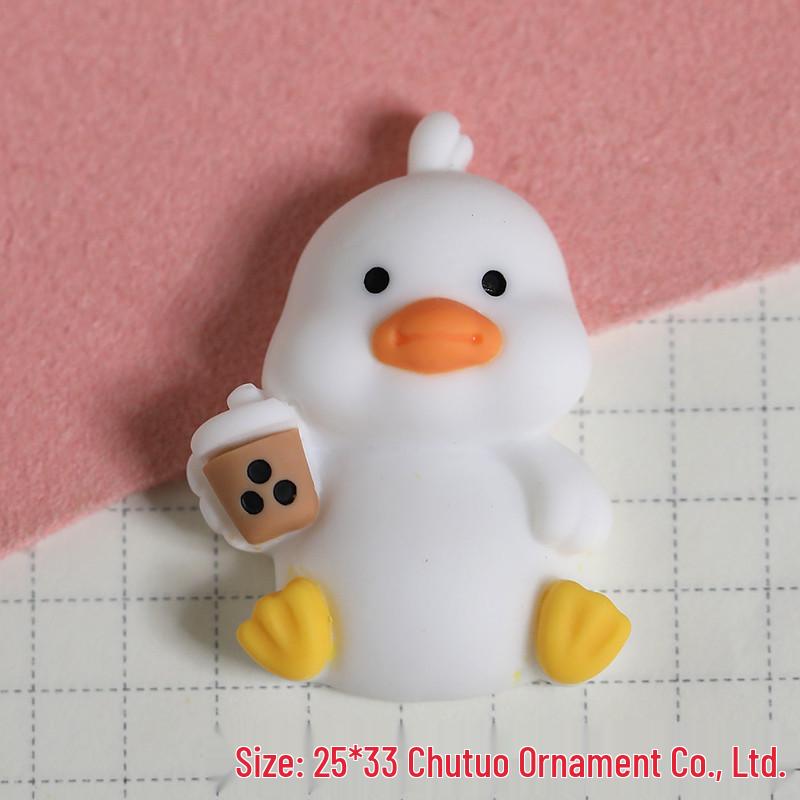 Cartoon Duck Resin Charms: Perfect for Phone Cases, Crocs, Hair Clips, and Fridge Magnets