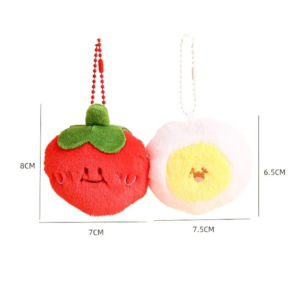 Jewelry Good Food Stuffed Doll PP Cotton Backpack Plush Pendant Female Lady Girl