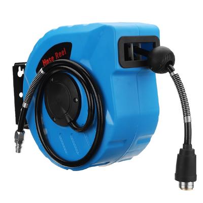 10M 1/4" Wall Mount Retractable Auto Rewind Air 260PSI Compressor Hose Reel 33*16*28.5CM