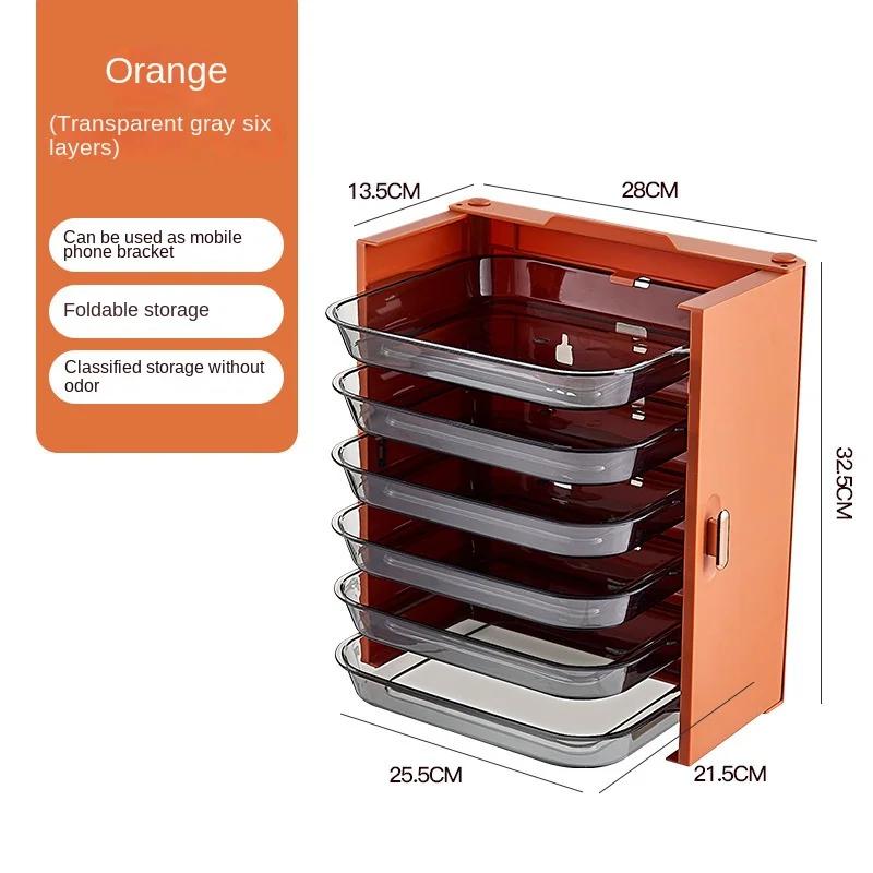 Flerlagers Diskställ Kökmonterat Hot Pot Grönsaksredskap Matlagningsfat Bricka Hushållsvägg Disk Kök Organiserare