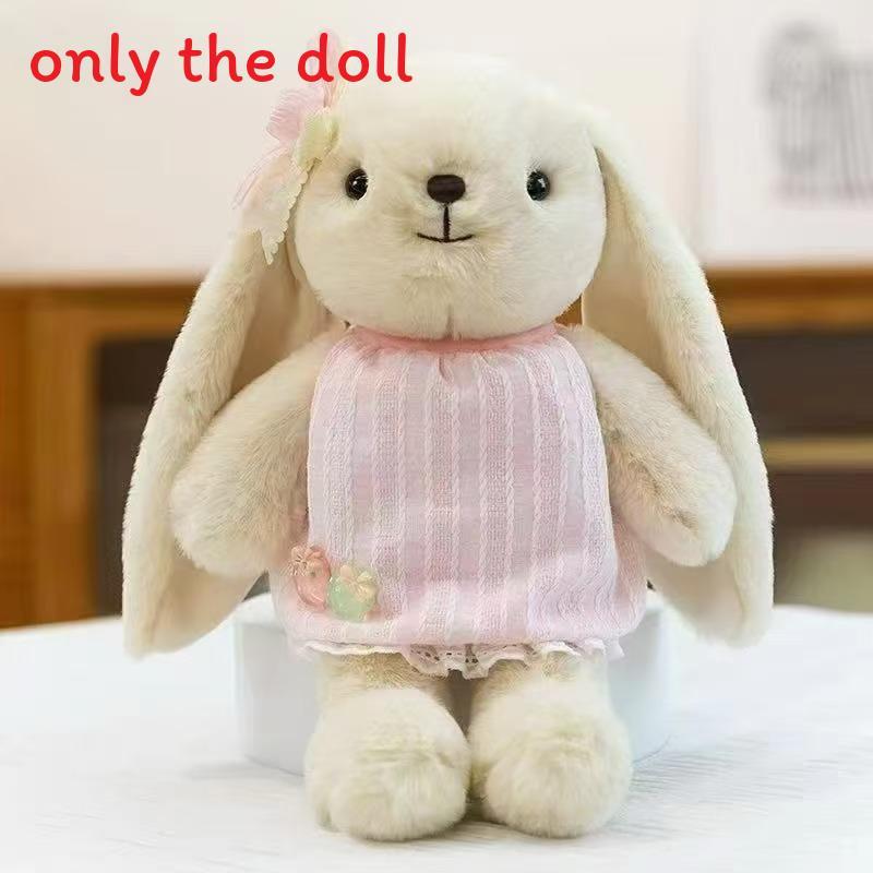 Fragrant Rabbit Cuter Plush Doll With Dress And Bow Decoration For Kids Play