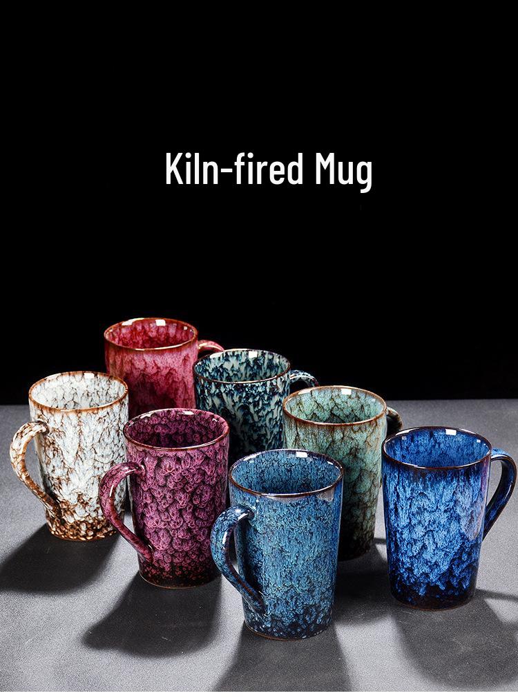Creative Ceramic Jianzhan Color-Changing Mug - Versatile Tea, Coffee, or Water Cup for Home and Office
