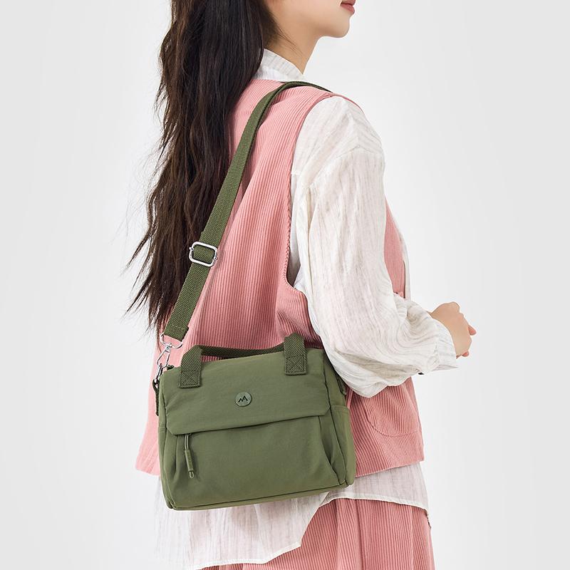 Vintage Women's Bag Lightweight Shoulder Crossbody Bag Solid Color Commuter Small Square Bag