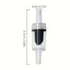 5pcs Clear Plastic Check Valves for Aquarium Air Pumps - One-Way Flow Prevention, Non-Electric PP Material