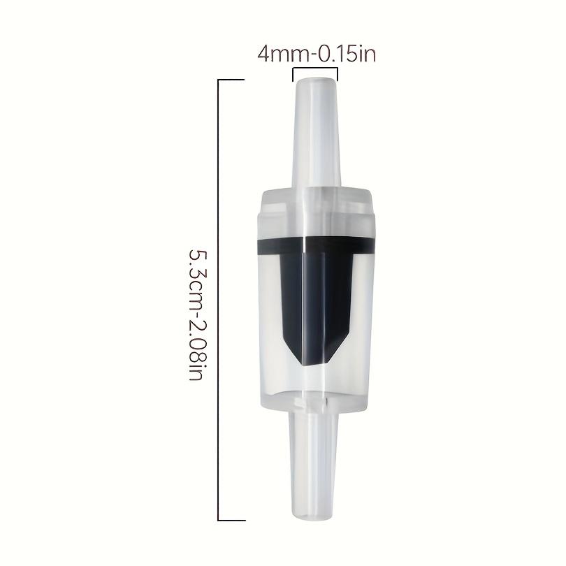 5pcs Clear Plastic Check Valves for Aquarium Air Pumps - One-Way Flow Prevention, Non-Electric PP Material