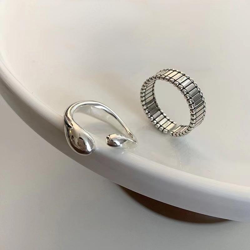 Vintage Silver Color Minimalist Geometric Metal Ring Set Punk Irregular Finger Ring for Women Men Fashion Jewelry Party Gift2025