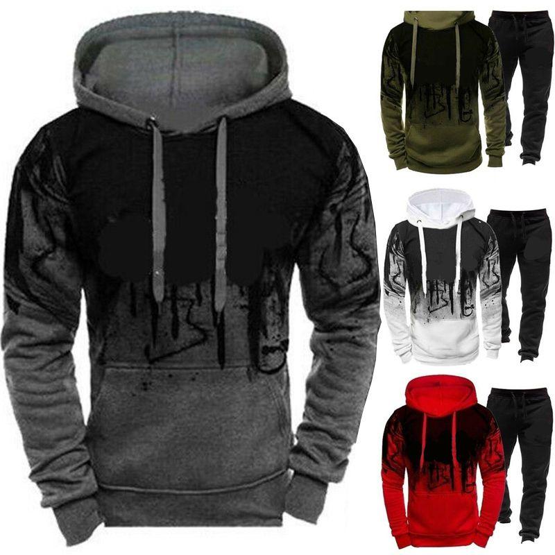Stylish Men's Tracksuit With Comfortable Hoodie And Relaxed Sweatpants For Everyday Fashion