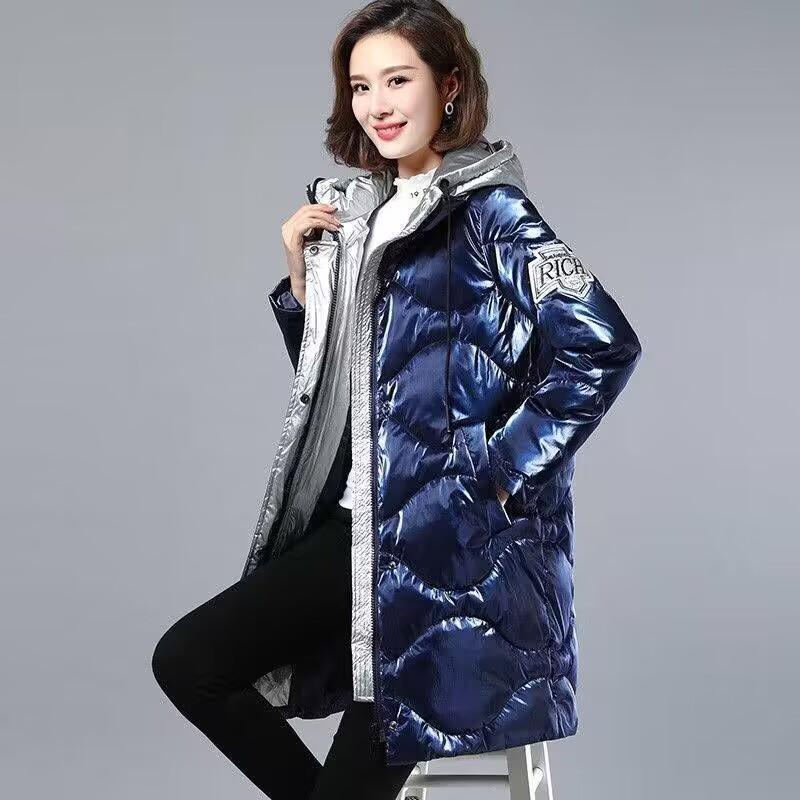 Winter Down Jacket Women's Winter Thicken Parka Warm Loose Hooded Coats