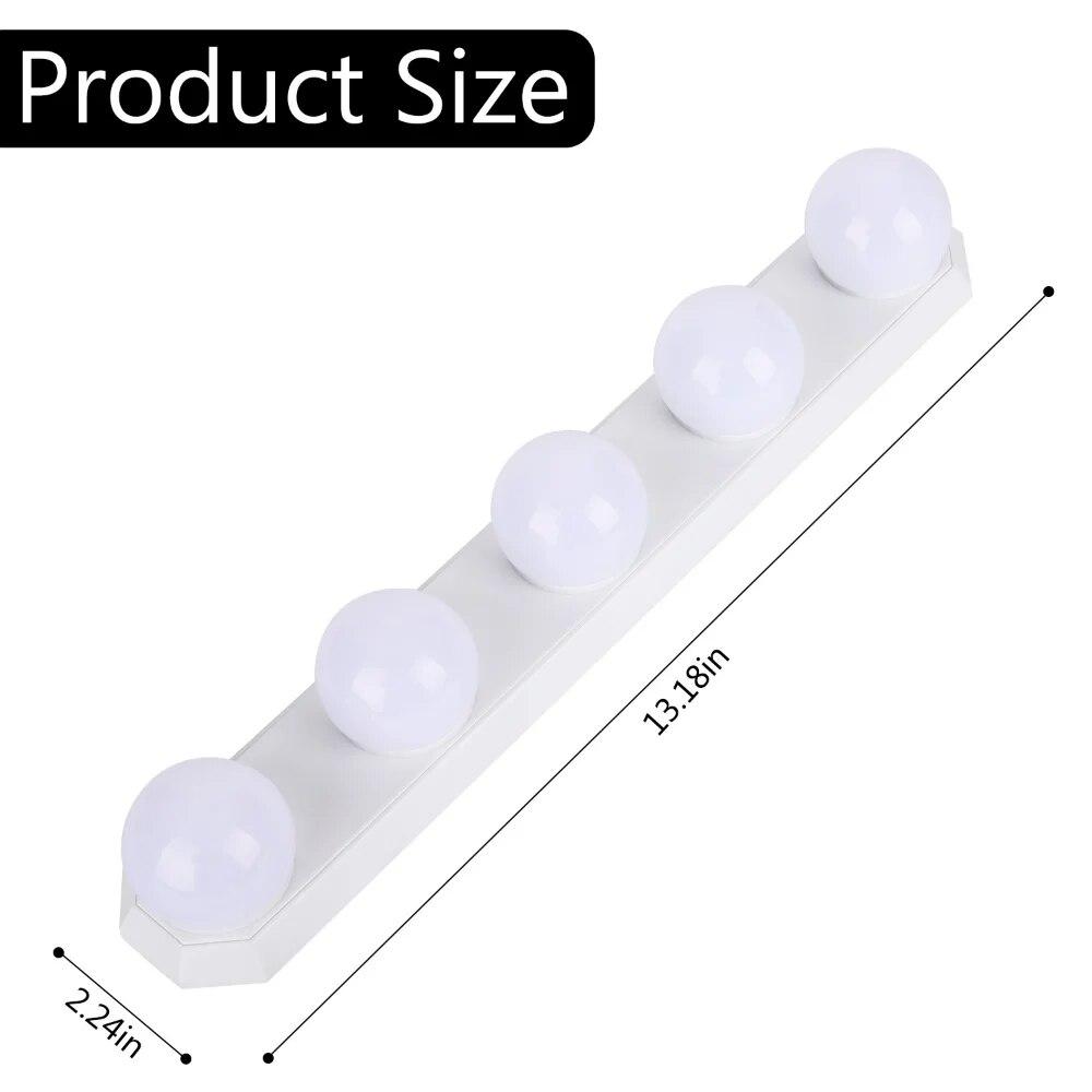 LED Vanity Light For Makeup Mirror LED Light Mirror Light Bulbs Vanity Lights USB 5V Bathroom Dressing Table Lighting