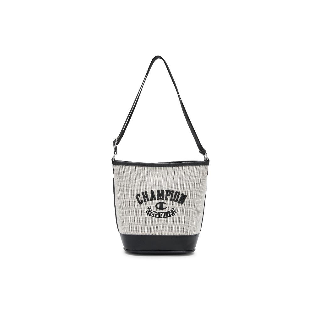 Champion Team Bucket Bag Classic Design 3D Embroidered Logo Casual Versatile Fabric Backpack Shoulder Bag Regular Unisex Couple Style U4CACPU11 Light Brown