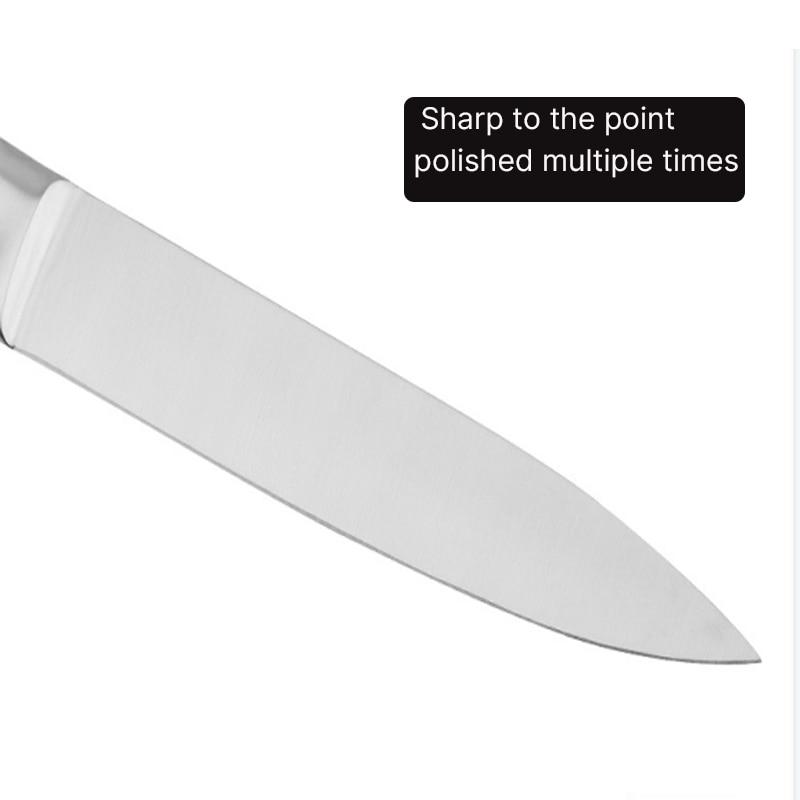 Fruktkniv Rustfritt stål Kjøkkenkniv Skærekniv Skarp kniv for skjæring Peeling Cooking Chef Kniv Kithcen tilbehør