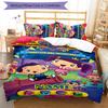 3pcs Custom Name ABC Monsters Bedding Set Duvet Cover Closure Includes 1 Duvet Cover & 2 Pillowcases for All Seasons Bedroom Decor