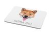 Shiba Inu, Japanese Small Size Dog, Japanese Brushwood Dog – Geometric mouse pad with a picture and text | Art-Dog