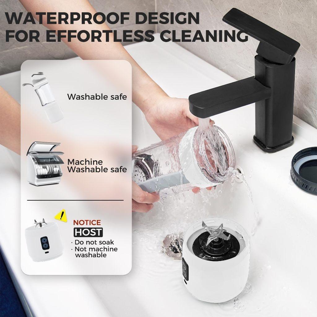 700ML Electric Juicer Small Travel Portable Juice Blender Large Capacity USB Rechargeable Mini Juice Cup