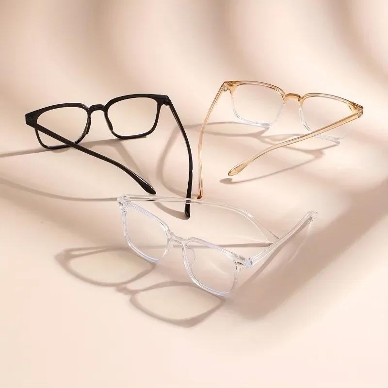 3PCS Fashion Transparent Anti Radiation Blue Light Blocking Eyewear Glasses