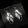Women Bohemian Style Leaves Ear Drop Earring