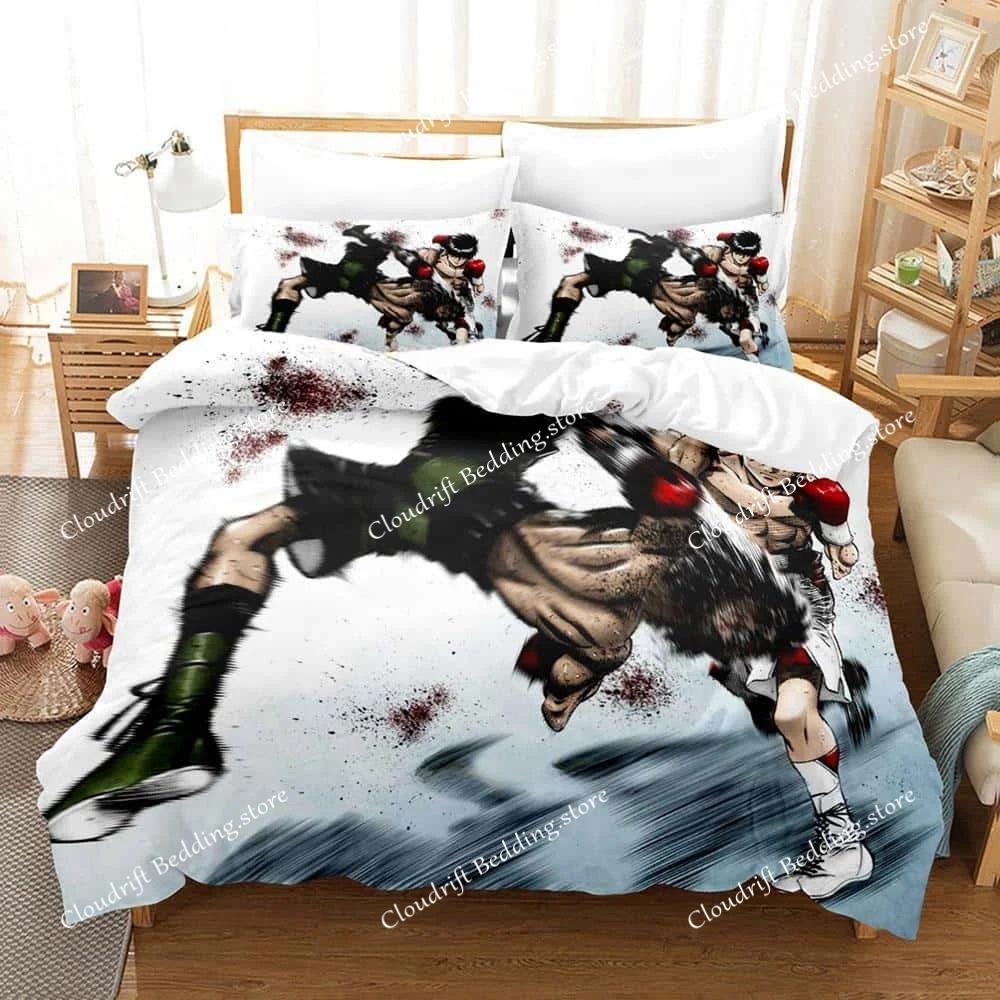 Nuovo Set Biancheria da Letto Anime Hajime No Ippo Copripiumino Piumone Set da Letto Coperta Copricuscino King Queen Twin Size Ragazzi Ragazze Adulto