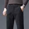 New Woolen Medium and Thick Men's Casual Pants Business Slim-fit Straight Elastic Pants