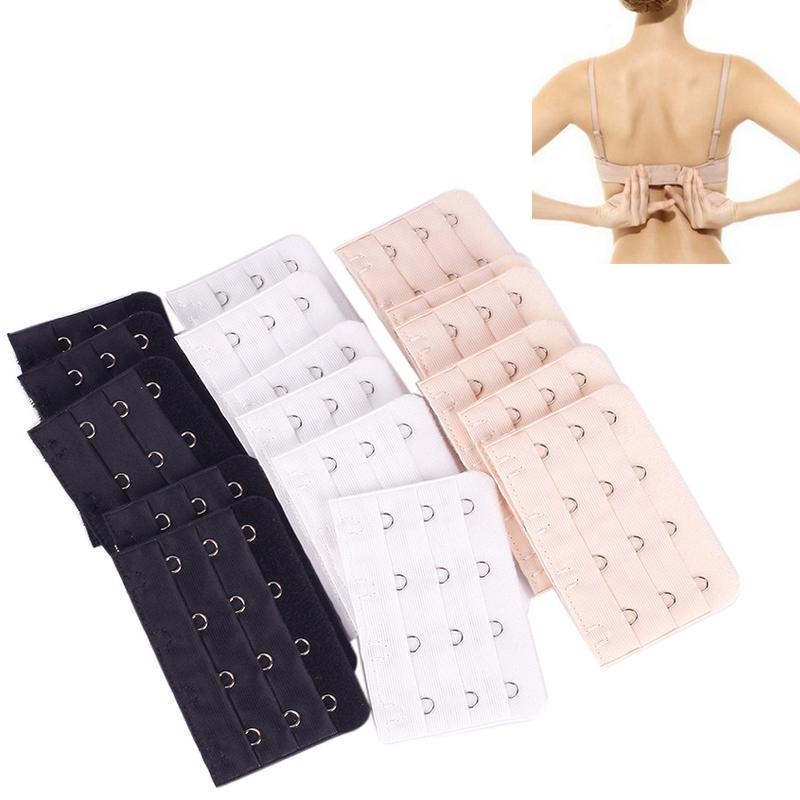 5pcs Bra Extenders Strap Extension 3 Hooks 2 Rows Women Intimates