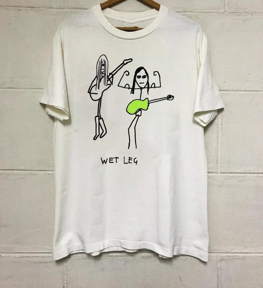 Vintage Style Wet Leg Band Art Shirt Unisex Concert MI1027 L