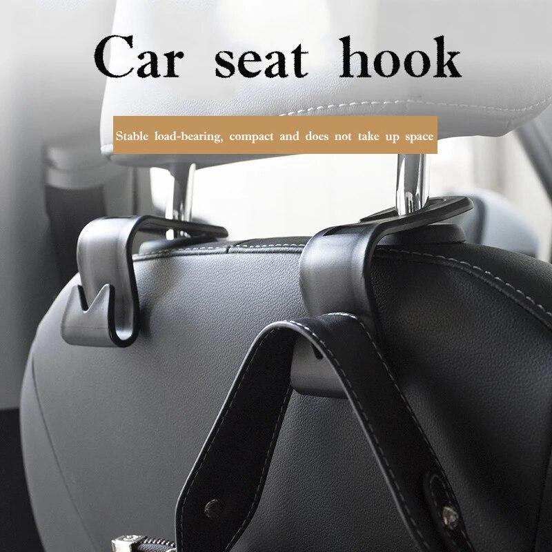 2 Pieces Car Seat Hook Car Accessories, Car Creative Hidden Hooks.20kg Seat Back