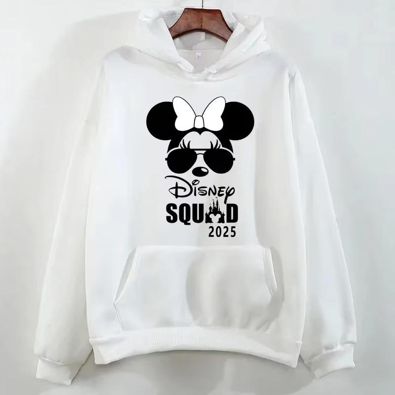 2025 Disney Family Vacation Printed Hoodie Fashion Trend Disneyland Travel Hoodie Fall Pullover Men's Casual Sweatshirt