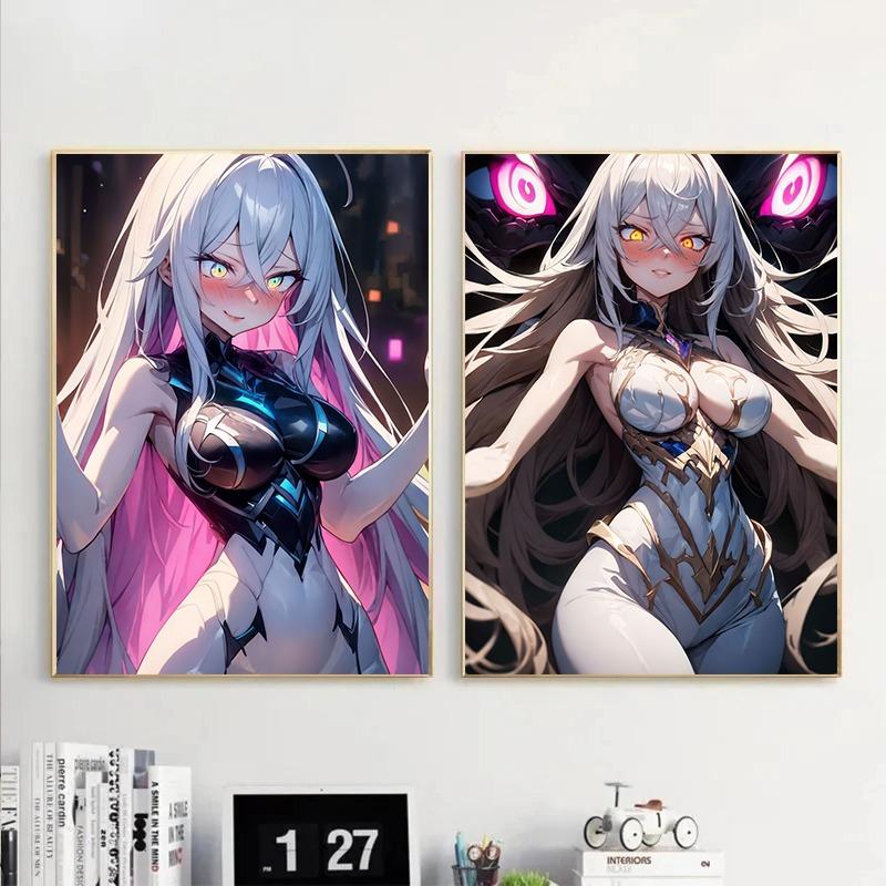 Mode Cartoon Anime Mädchen Sexy Kätzchen Verkleidung Göttin Poster Drucke Leinwandbild Wandkunst Bilder Wohnzimmer Heimdekoration