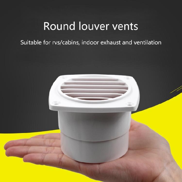 Marine Ducting Ventilation Air Vent Air Hose Thru Vent Universal Air Outlet Boat Vent Louvered Hose Vent Replacement