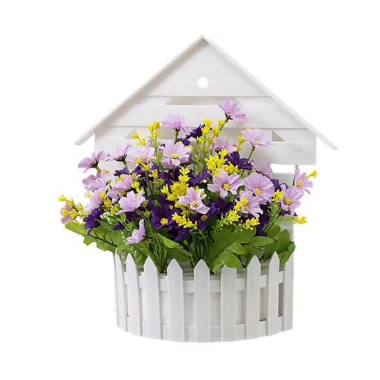 Hanging Flower Basket, Sustainable Use Handcrafted Unique Design, Durable Wear-Resistant Home Decoration, for Balcony Garden Windowsill B