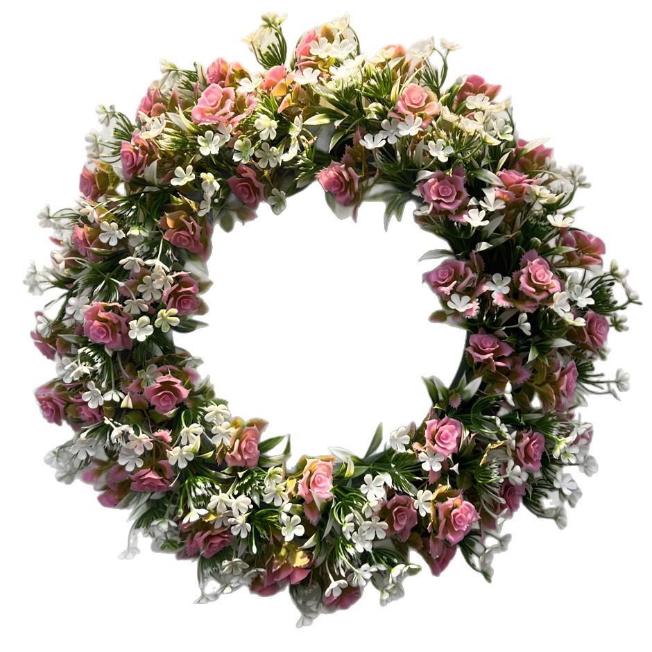 Spring & Summer Texas Wildflower Wreath for Front Door and Courtyard Decoration