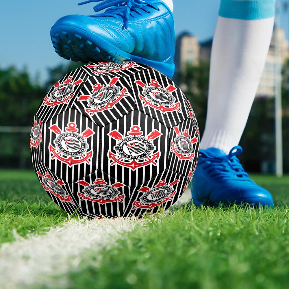Sport Club Football Crest Printed Size 5 Soccer Balls, High-Quality, Anti-Slip, Protective Football, A Unique Gift , Birthdays, Christmas Gifts