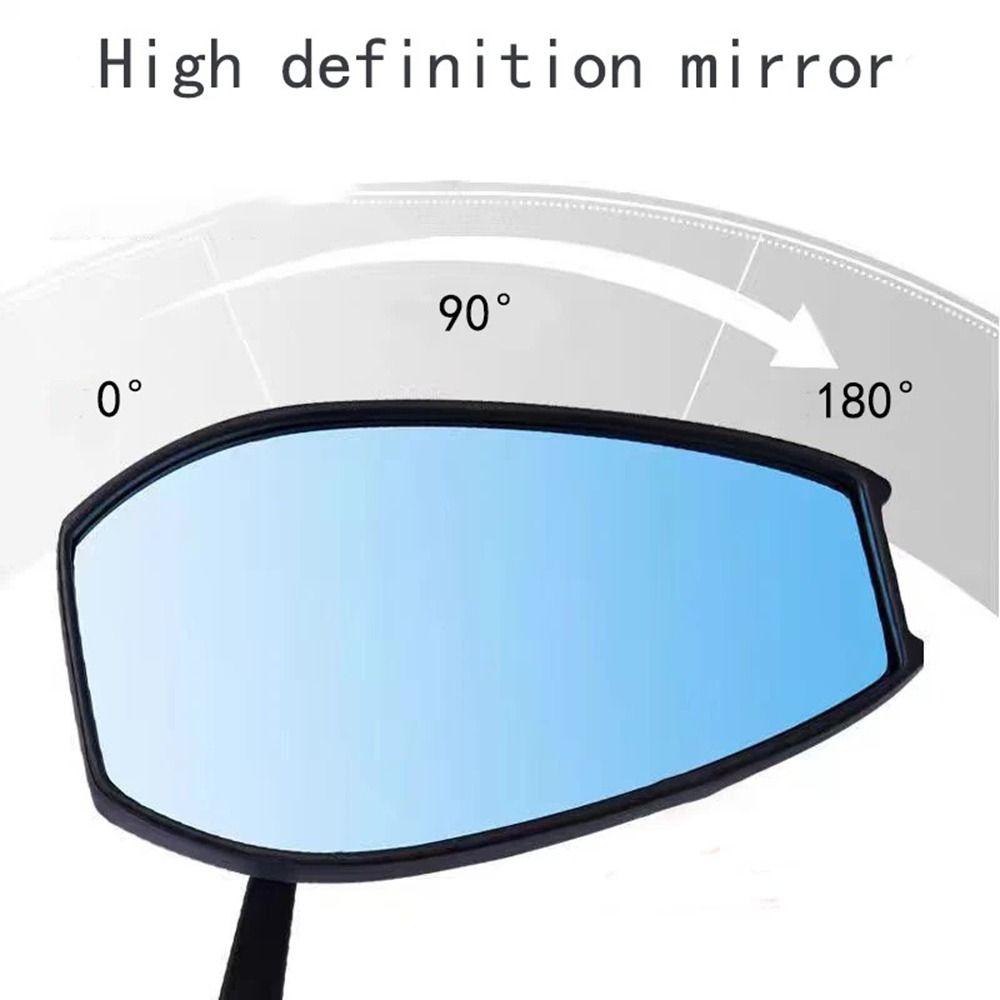 1 Pair Aluminum Zinc Zinc Alloy Motorcycle Rear View Mirror Angle Adjustable Handlebar Mirrors  for Scooter