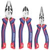 WORKPRO Pliers Set - 3-Piece Set: Heavy Duty Pliers, Needle-Nose Pliers, Angled Cutting Pliers, Heavy Duty Wire Cutters - Ideal for Home Repair, Autom