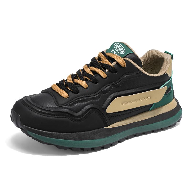 Men's Thick Sole Casual Sports Shoes Four Seasons New Soft Soles Non-slip Outdoor Running Shoes Walking Shoes Students Sneakers