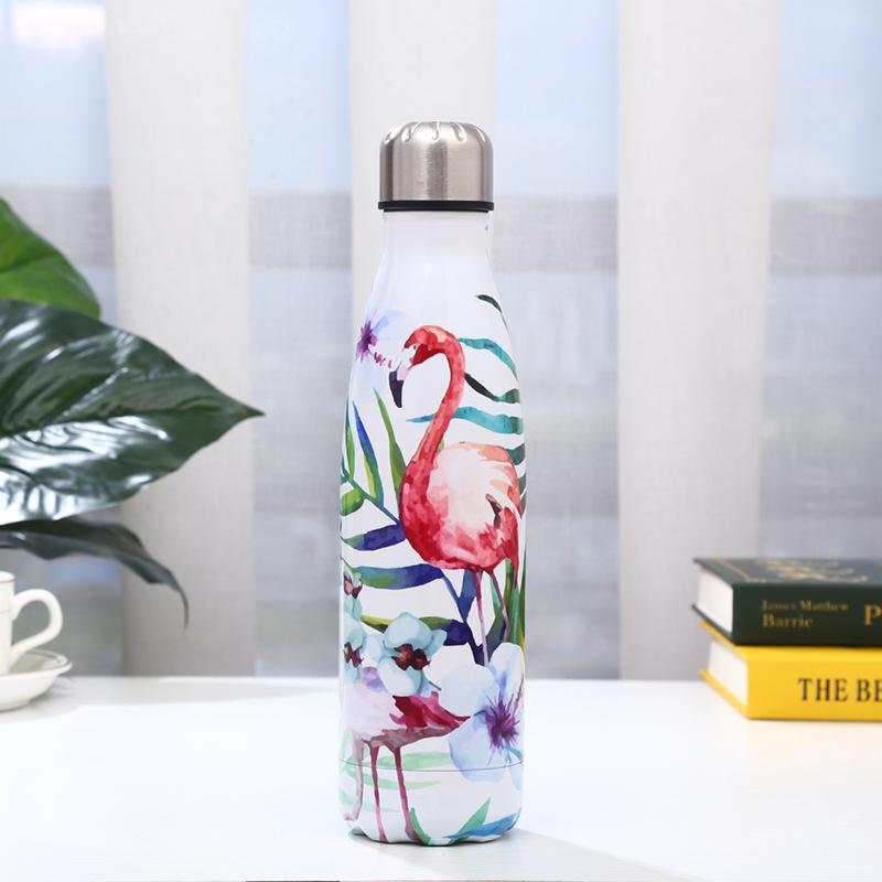 Coca Cola Bottle Double Layer 304 Stainless Steel Insulated Cup Outdoor Sports Water Bottle Bowling Cup 500ml