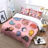 Colorful Cartoon Sea Creatures Print Bedding Set 1 Duvet Cover 2 Pillowcases For Adult And Children Luxury Gift Full Size