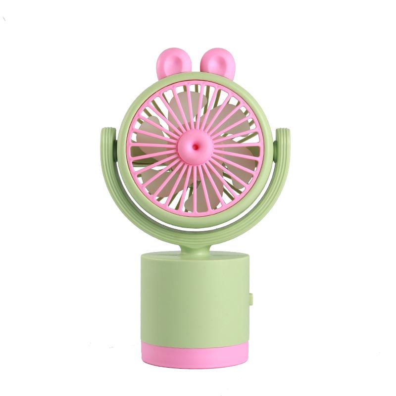 Portable Student Desktop Mini Fan - Rechargeable and Customizable Gift