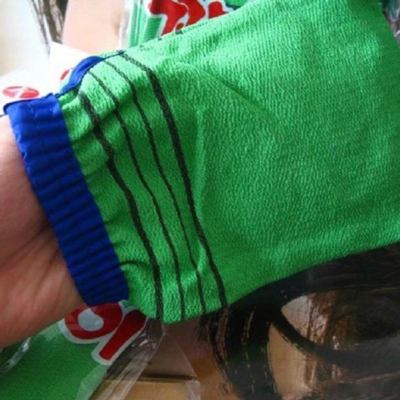 1Pc Shower Spa Exfoliator Two-Sided Bath Glove Body Cleaning Scrub Mitt Rub