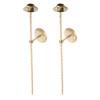 2pcs Wall Holder Long Gold Metal Pillar Candlestick Stand Iron Art Decorative Sconce For Living Room Dining Room Bedroom