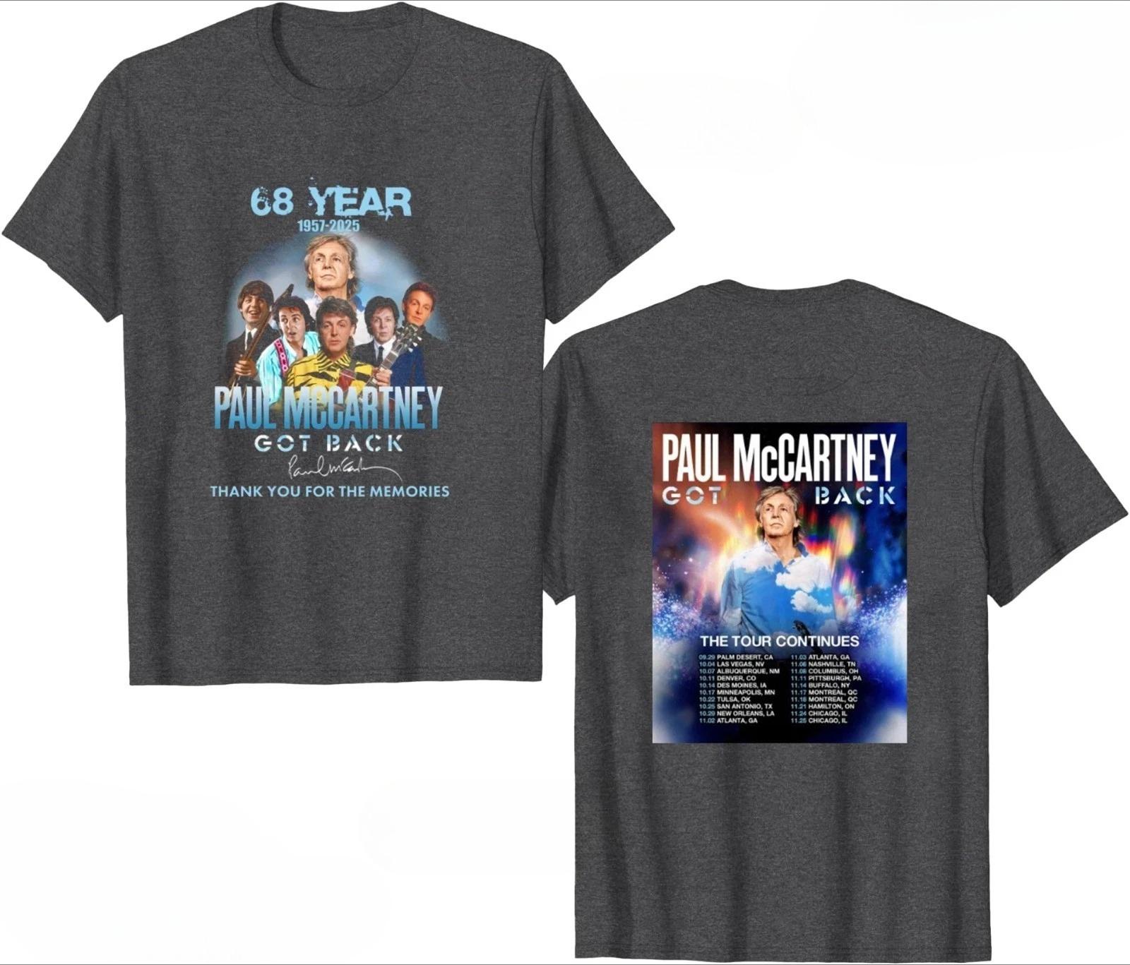 

2025 Paul Mccartney Got Back Tour 2025 Anniversary TShirt - Multicolors High-end Luxury Is for Both Men and Women Top Y2k 4XL
