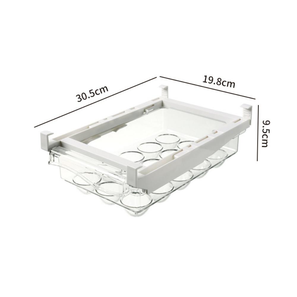 Refrigerator Egg Storage Box Drawer Style Food Fruit Egg Rack Egg Holder Ransparent Fridge Container Kitchen Organizer Box