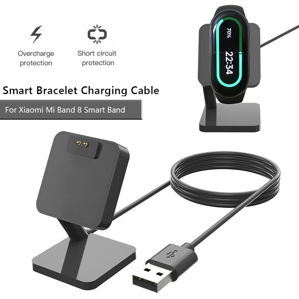 Portable USB Magnetic Watch Charger Cradle Smart Watch Charging Dock Lightweight Safety Accessories for Xiaomi Mi Band 8