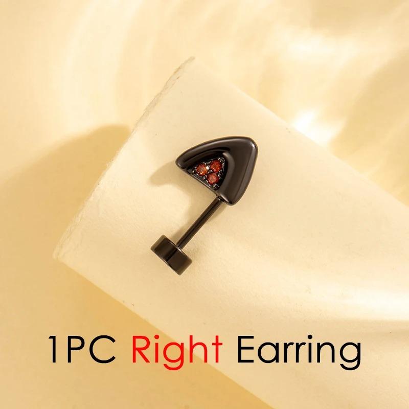Modny Uroczy Kolczyk do Chrząstki Ucha w Kształcie Kociego Ucha Pływający Piercing Helix Stal Tytanowa Zawieszka Gwiazda Serce Cyrkonia Tragus Ucho Cyrkonia